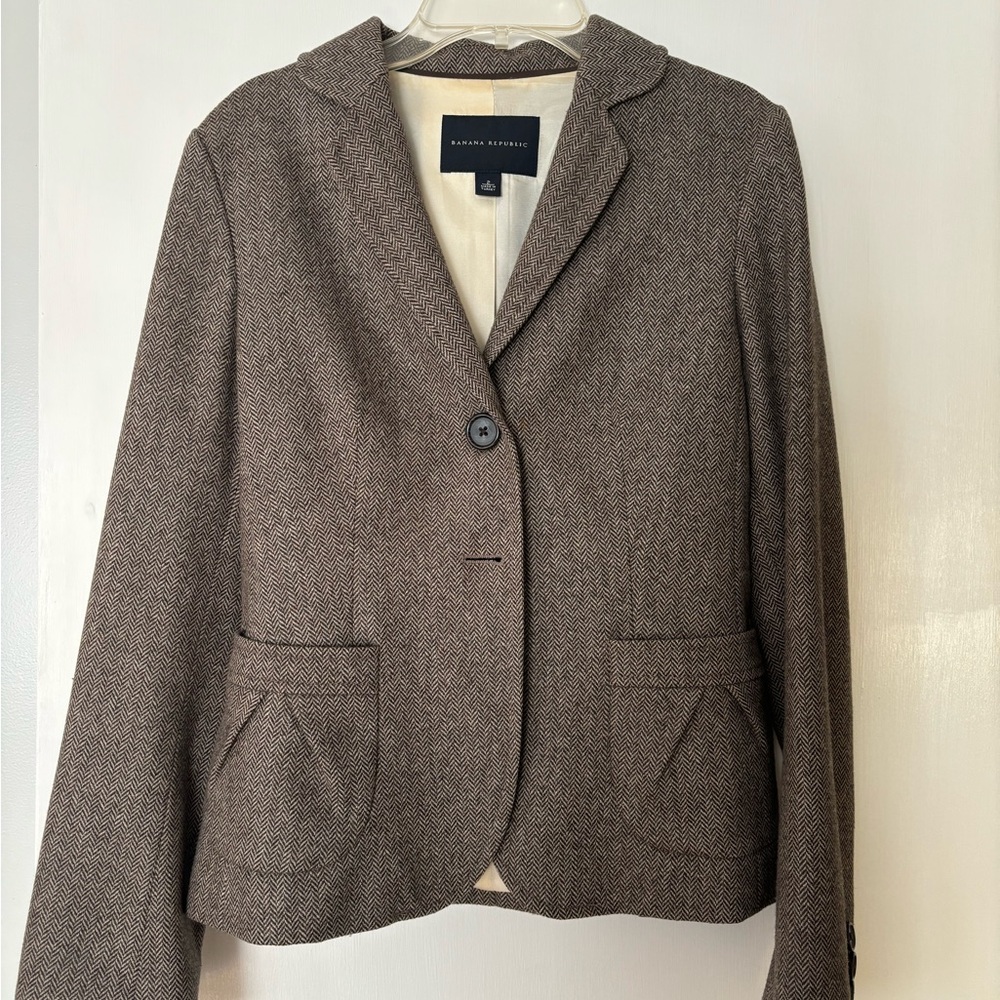 banana republic wool blazer